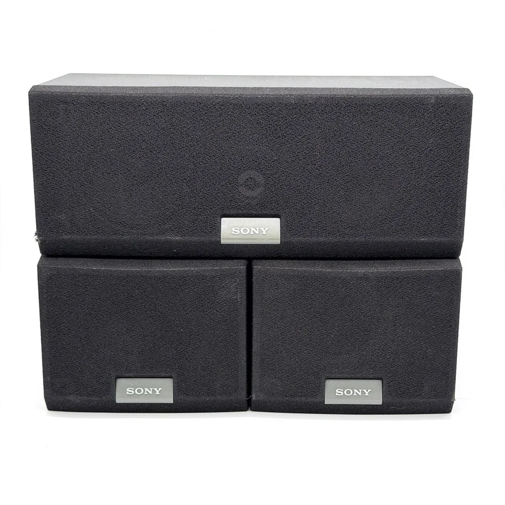 Sony SS-CN305 Center + SS-SR305 Surround Speakers Set Black 8 Ohm 120W Tested